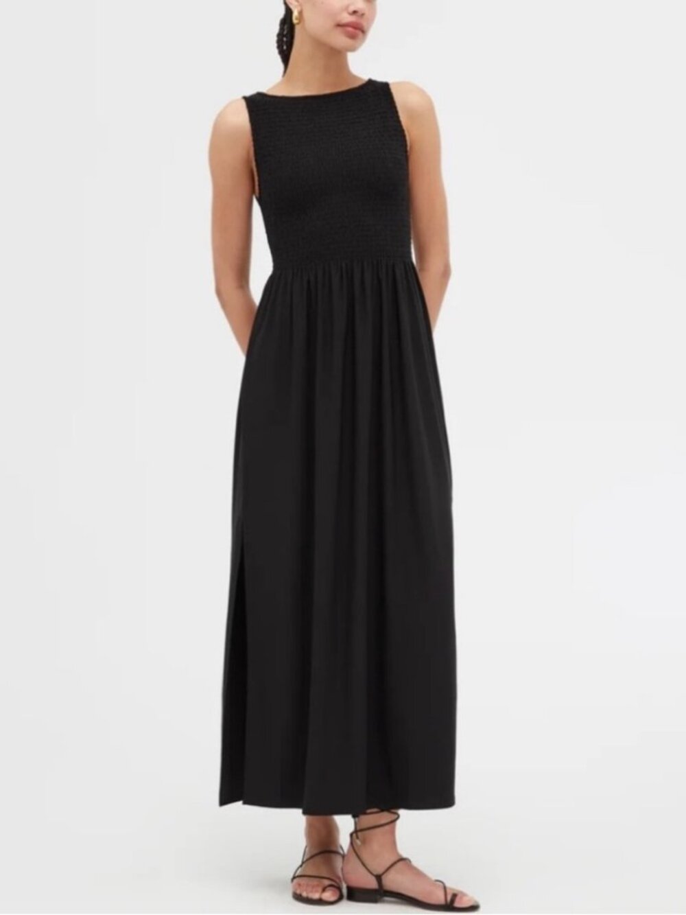 Hill House Black Sleeveless Maxi Dress/Cosima